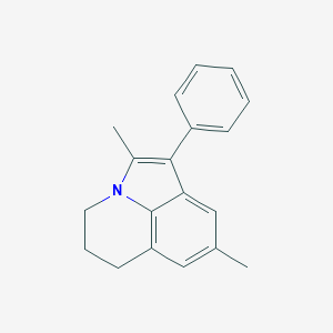 molecular formula C19H19N B404744 2,8-Dimethyl-1-phenyl-5,6-dihydro-4H-pyrrolo[3,2,1-ij]quinoline CAS No. 111066-23-0