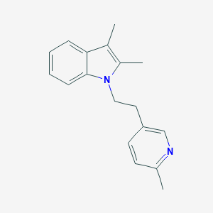 molecular formula C18H20N2 B404745 2,3-dimethyl-1-[2-(6-methylpyridin-3-yl)ethyl]-1H-indole 