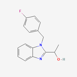 1-[1-(4-FLUOROBENZYL)-1H-1,3-BENZIMIDAZOL-2-YL]-1-ETHANOL