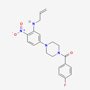 N-allyl-5-[4-(4-fluorobenzoyl)-1-piperazinyl]-2-nitroaniline