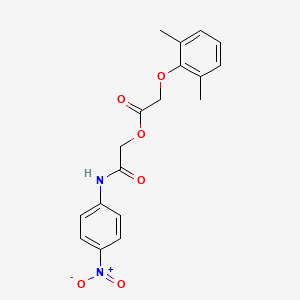 molecular formula C18H18N2O6 B4047471 [2-(4-Nitroanilino)-2-oxoethyl] 2-(2,6-dimethylphenoxy)acetate 