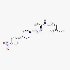 N-(4-ethylphenyl)-6-[4-(4-nitrophenyl)-1-piperazinyl]-3-pyridazinamine