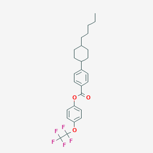 molecular formula C26H29F5O3 B404749 4-(1,1,2,2,2-Pentafluoroethoxy)phenyl 4-(4-pentylcyclohexyl)benzoate 