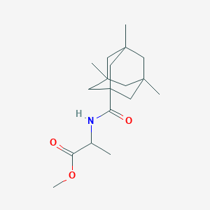 molecular formula C18H29NO3 B4047499 Methyl 2-[(3,5,7-trimethyladamantane-1-carbonyl)amino]propanoate 