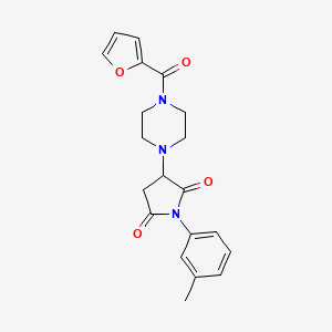 3-[4-(Furan-2-ylcarbonyl)piperazin-1-yl]-1-(3-methylphenyl)pyrrolidine-2,5-dione