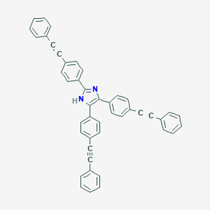 molecular formula C45H28N2 B404756 2,4,5-tris[4-(phenylethynyl)phenyl]-1H-imidazole 