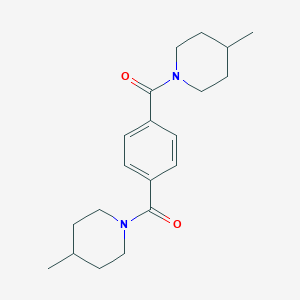 molecular formula C20H28N2O2 B404761 [4-(4-Methyl-piperidine-1-carbonyl)-phenyl]-(4-methyl-piperidin-1-yl)-methanone CAS No. 107785-92-2
