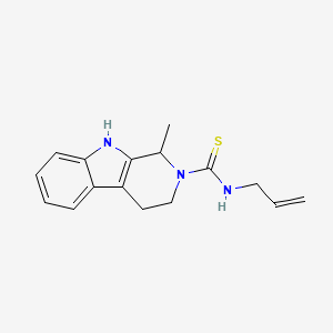 molecular formula C16H19N3S B4047619 N-烯丙基-1-甲基-1,3,4,9-四氢-2H-β-咔唑啉-2-碳硫酰胺 