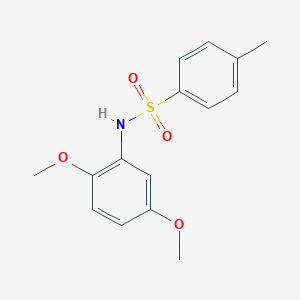 molecular formula C15H17NO4S B404763 N-(2,5-Dimethoxyphenyl)-4-methylbenzenesulfonamide CAS No. 56393-56-7