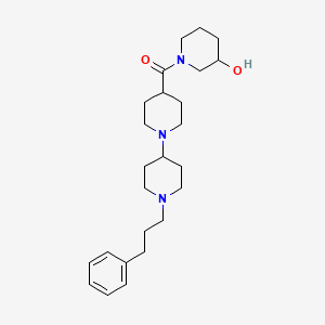 1-{[1'-(3-phenylpropyl)-1,4'-bipiperidin-4-yl]carbonyl}-3-piperidinol