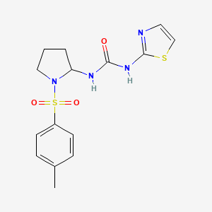 1-[1-(4-Methylphenyl)sulfonylpyrrolidin-2-yl]-3-(1,3-thiazol-2-yl)urea