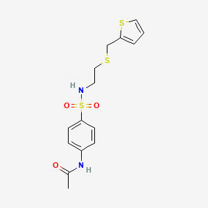 N-{4-[({2-[(2-thienylmethyl)thio]ethyl}amino)sulfonyl]phenyl}acetamide