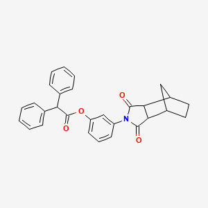 3-(1,3-dioxooctahydro-2H-4,7-methanoisoindol-2-yl)phenyl diphenylacetate