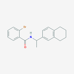 molecular formula C19H20BrNO B4047727 2-bromo-N-[1-(5,6,7,8-tetrahydronaphthalen-2-yl)ethyl]benzamide 