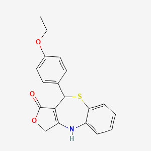 10-(4-ethoxyphenyl)-4,10-dihydro-1H,3H-furo[3,4-c][1,5]benzothiazepin-1-one