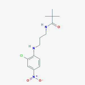 molecular formula C14H20ClN3O3 B4047769 N-{3-[(2-chloro-4-nitrophenyl)amino]propyl}-2,2-dimethylpropanamide 