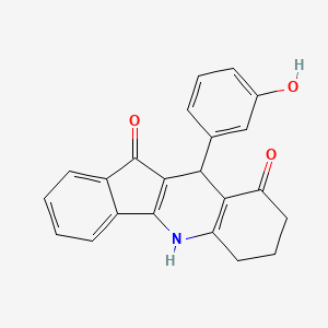 10-(3-hydroxyphenyl)-6,7,8,10-tetrahydro-5H-indeno[1,2-b]quinoline-9,11-dione