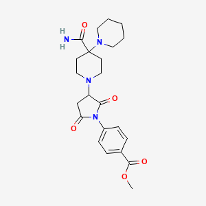 Methyl 4-[3-(4'-carbamoyl-1,4'-bipiperidin-1'-yl)-2,5-dioxopyrrolidin-1-yl]benzoate