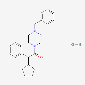 1-benzyl-4-[cyclopentyl(phenyl)acetyl]piperazine hydrochloride