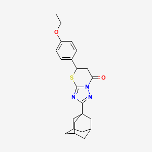 2-(1-adamantyl)-5-(4-ethoxyphenyl)-5,6-dihydro-7H-[1,2,4]triazolo[5,1-b][1,3]thiazin-7-one