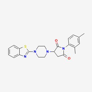 3-[4-(1,3-Benzothiazol-2-yl)piperazin-1-yl]-1-(2,4-dimethylphenyl)pyrrolidine-2,5-dione