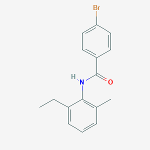 molecular formula C16H16BrNO B404786 4-bromo-N-(2-ethyl-6-methylphenyl)benzamide 