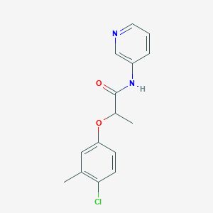 molecular formula C15H15ClN2O2 B4047909 2-(4-chloro-3-methylphenoxy)-N-3-pyridinylpropanamide 