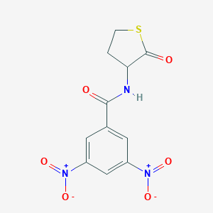 molecular formula C11H9N3O6S B404794 3,5-bisnitro-N-(2-oxotetrahydro-3-thienyl)benzamide 