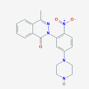 4-methyl-2-[2-nitro-5-(piperazin-1-yl)phenyl]phthalazin-1(2H)-one