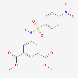 molecular formula C16H14N2O8S B404800 Dimethyl 5-(((4-nitrophenyl)sulfonyl)amino)isophthalate 