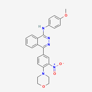 N-(4-methoxyphenyl)-4-[4-(morpholin-4-yl)-3-nitrophenyl]phthalazin-1-amine