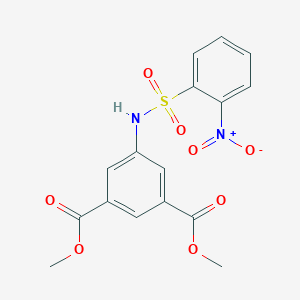 molecular formula C16H14N2O8S B404803 Dimethyl 5-[({2-nitrophenyl}sulfonyl)amino]isophthalate 