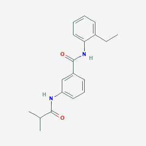 molecular formula C19H22N2O2 B4048032 N-(2-乙基苯基)-3-(异丁酰氨基)苯甲酰胺 