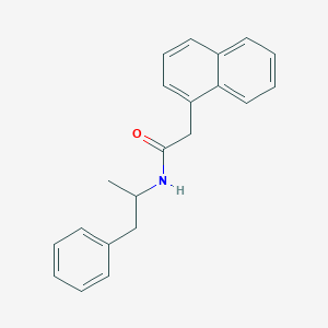 molecular formula C21H21NO B4048035 N-(1-甲基-2-苯乙基)-2-(1-萘基)乙酰胺 