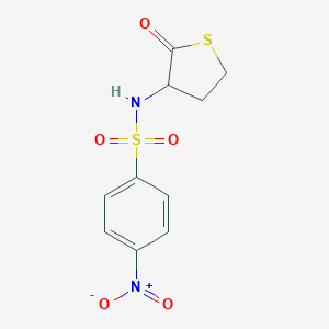 molecular formula C10H10N2O5S2 B404804 4-nitro-N-(2-oxothiolan-3-yl)benzenesulfonamide CAS No. 353514-32-6