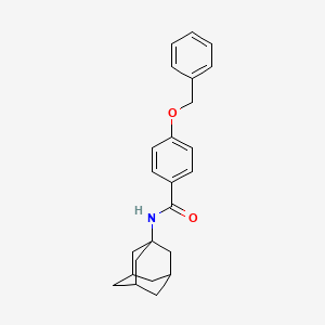 molecular formula C24H27NO2 B4048045 N-1-adamantyl-4-(benzyloxy)benzamide 