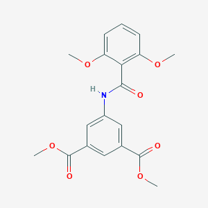 molecular formula C19H19NO7 B404807 Dimethyl 5-[(2,6-dimethoxybenzoyl)amino]isophthalate 