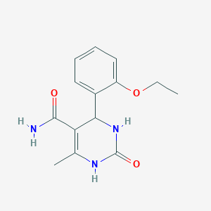 molecular formula C14H17N3O3 B4048078 4-(2-乙氧基苯基)-6-甲基-2-氧代-1,2,3,4-四氢-5-嘧啶甲酰胺 