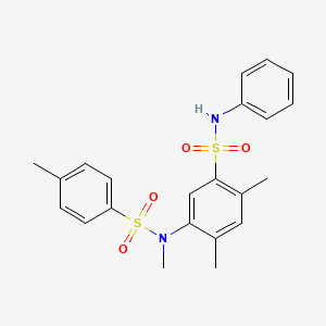 2,4-dimethyl-5-{methyl[(4-methylphenyl)sulfonyl]amino}-N-phenylbenzenesulfonamide