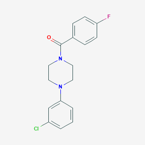 1-(3-Chlorophenyl)-4-(4-fluorobenzoyl)piperazine