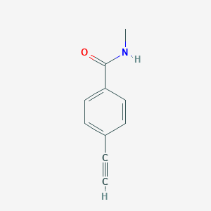 molecular formula C10H9NO B040481 4-ethynyl-N-methylbenzamide CAS No. 124771-44-4