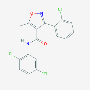molecular formula C17H11Cl3N2O2 B404810 3-(2-chlorophenyl)-N-(2,5-dichlorophenyl)-5-methyl-1,2-oxazole-4-carboxamide CAS No. 1010129-39-1