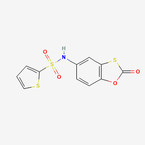 N-(2-oxo-1,3-benzoxathiol-5-yl)-2-thiophenesulfonamide