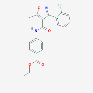 Propyl 4-(3-(2-chlorophenyl)-5-methylisoxazole-4-carboxamido)benzoate