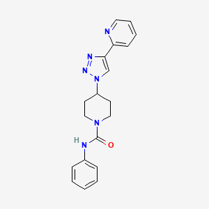 N-phenyl-4-(4-pyridin-2-yl-1H-1,2,3-triazol-1-yl)piperidine-1-carboxamide