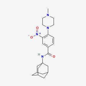 N-1-adamantyl-4-(4-methyl-1-piperazinyl)-3-nitrobenzamide