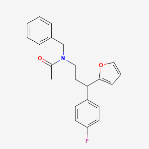 N-benzyl-N-[3-(4-fluorophenyl)-3-(2-furyl)propyl]acetamide