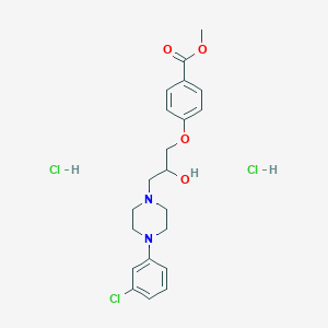 Methyl 4-[3-[4-(3-chlorophenyl)piperazin-1-yl]-2-hydroxypropoxy]benzoate;dihydrochloride