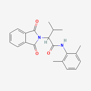 molecular formula C21H22N2O3 B4048276 N-(2,6-二甲苯基)-2-(1,3-二氧代-1,3-二氢-2H-异吲哚-2-基)-3-甲基丁酰胺 