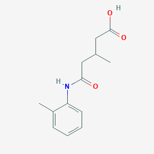 3-methyl-5-[(2-methylphenyl)amino]-5-oxopentanoic acid